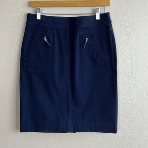 Lauren Ralph Lauren Petite Blue Mini Skirt